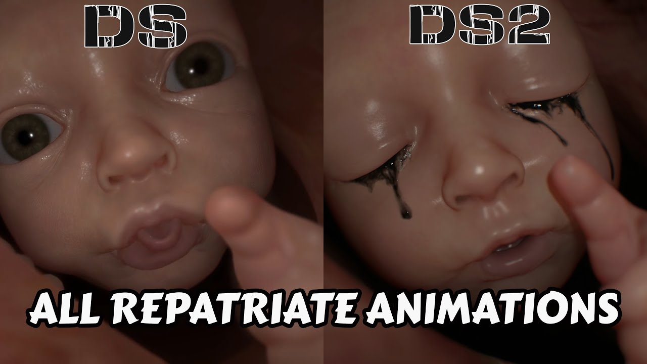 All Repatriate Animation in Death Stranding 1 vs 2