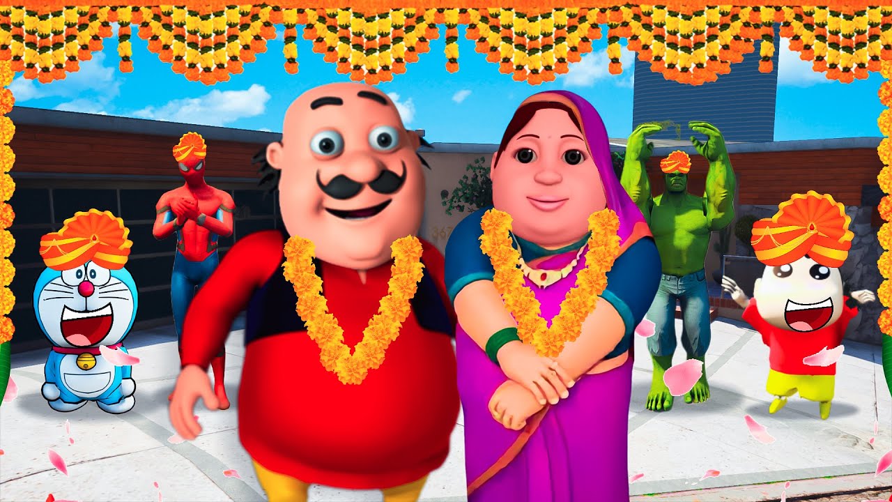 GTAV : Motu Marriage - Shinchan Doraemon Franklin Celebrates Motu Marriage GTA