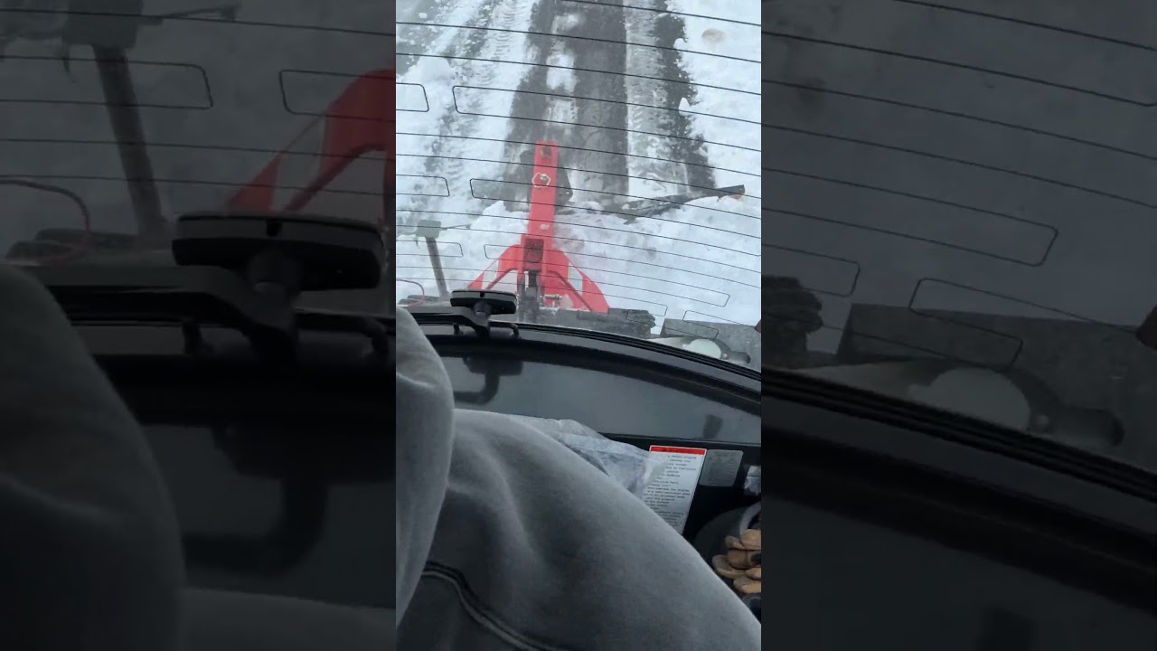 HOW WELL DOES A REAR GRADER BLADE WORK ON SNOW?
