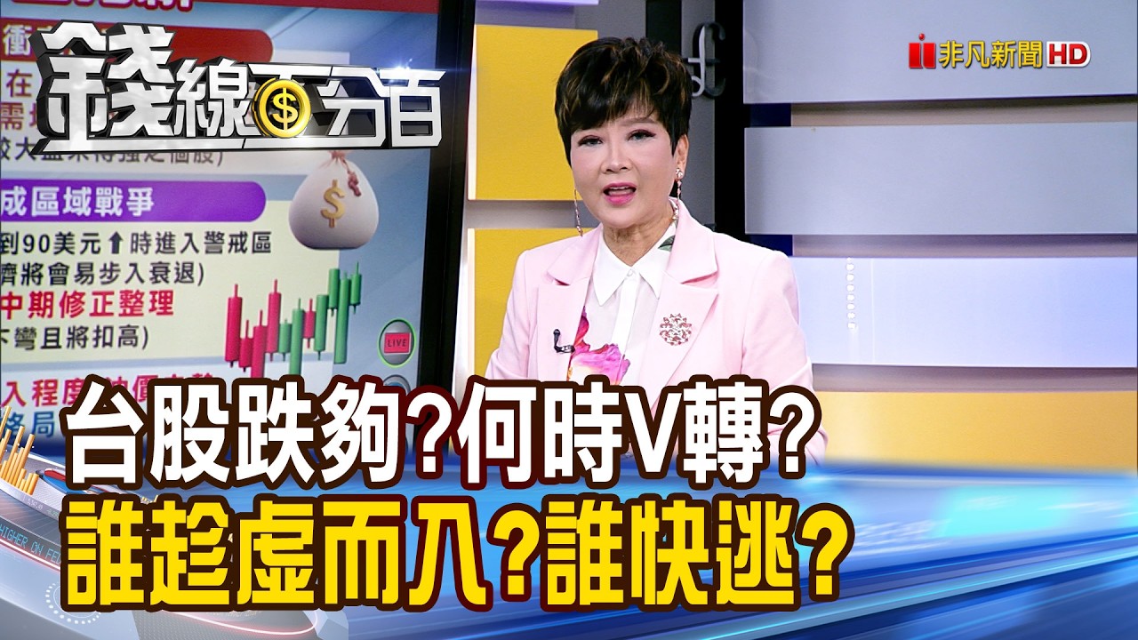 《台股跌夠了?何時V轉? 誰趁虛而入?誰快逃?》【錢線百分百】20260304-5│非凡財經新聞│