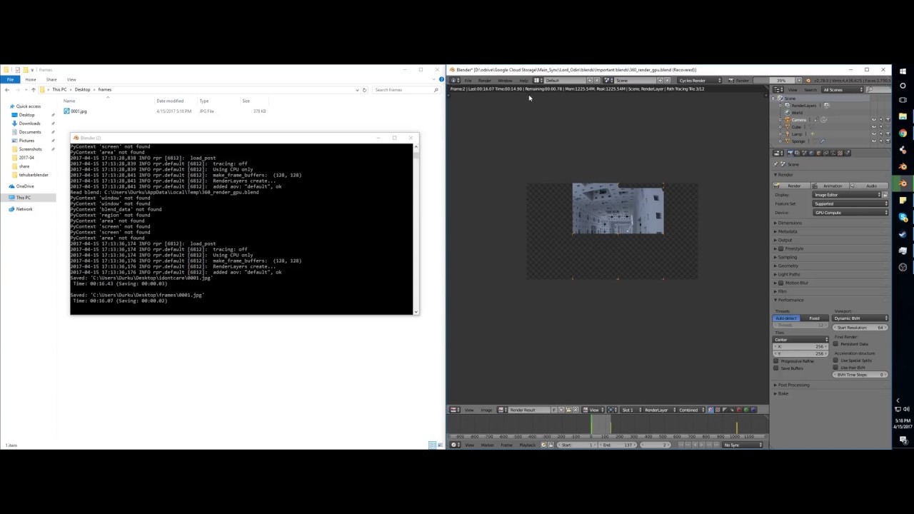 Cycles Potential New Feature - Persistent Data = ~15x faster renders in certain cases