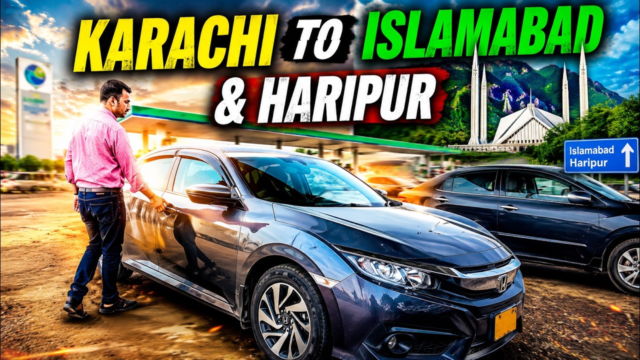 Karachi To Islamabad and Haripur By Road Trip via Sukkur-Multan Motorway and Hazara Expressway