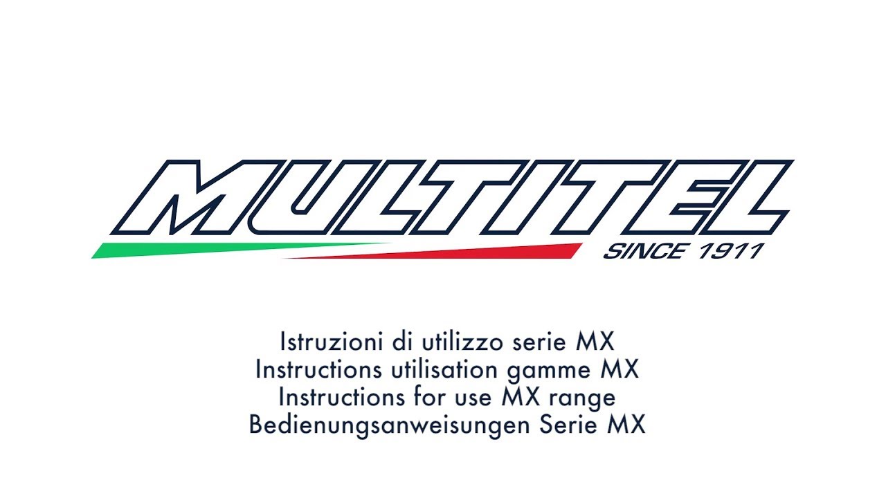 Istruzioni di utilizzo serie MX