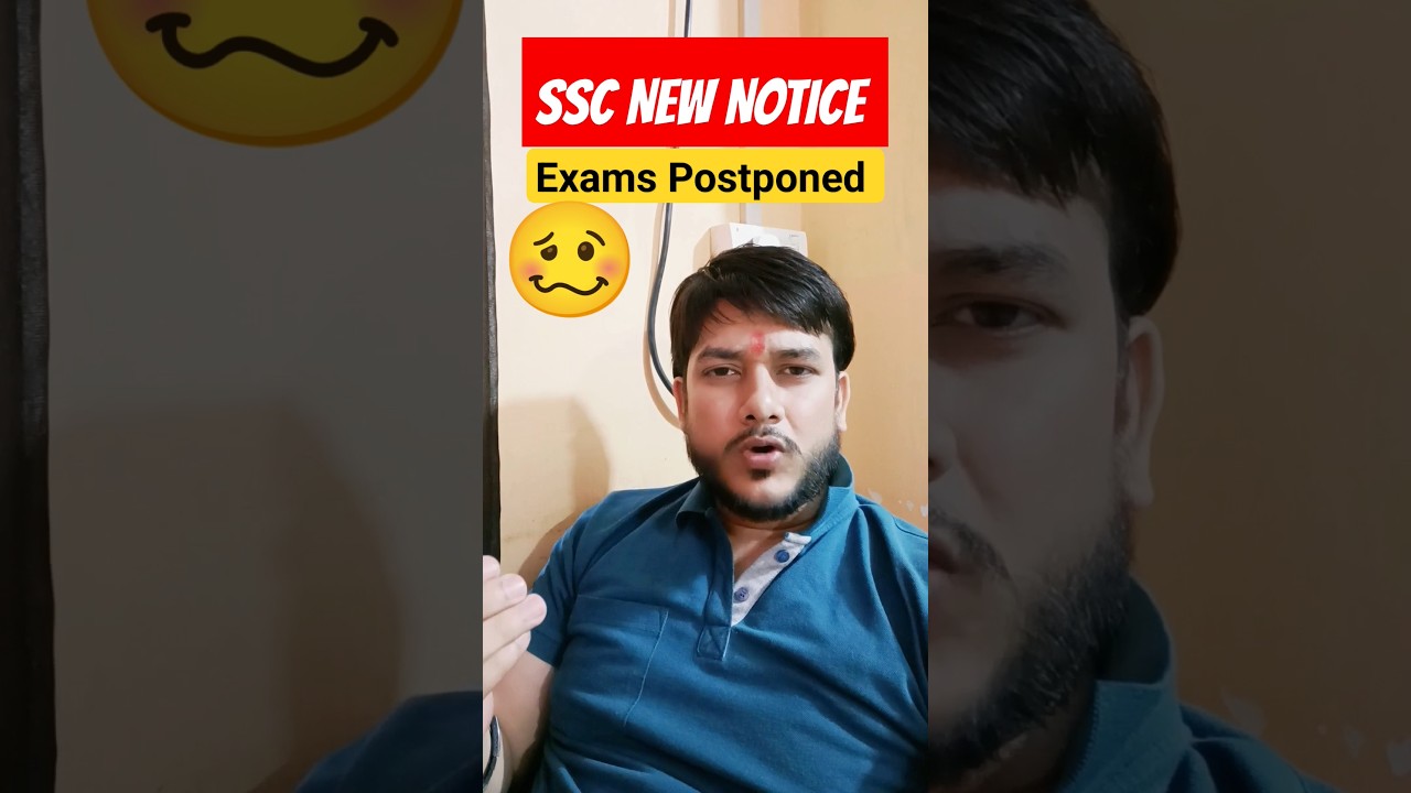 SSC Latest Notice Update l SSC postponed Exams Calender #ssc #latestnews #latestupdate #mahisir