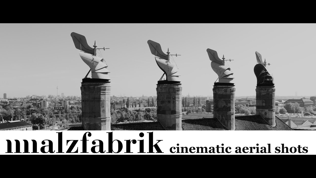 Industrial drone video - Cinematic aerial shots Berlin - Malzfabrik