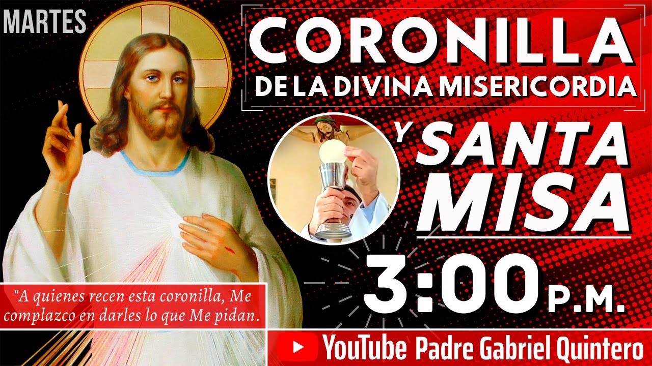 Santo Rosario, Coronilla a la Divina Misericordia, Santa Misa de Hoy Martes 1 de Diciembre EN VIVO