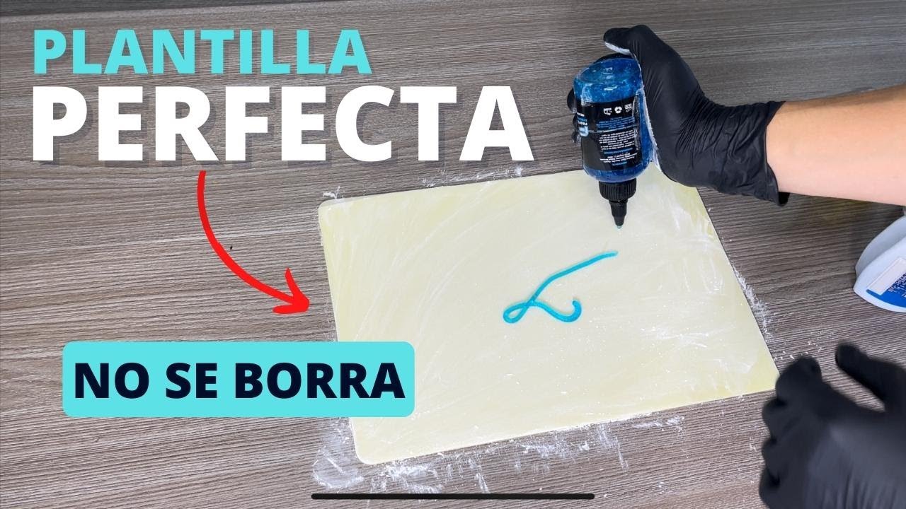 mejor MÉTODO para pegar una PLANTILLA en piel sintetica 🤩🔥