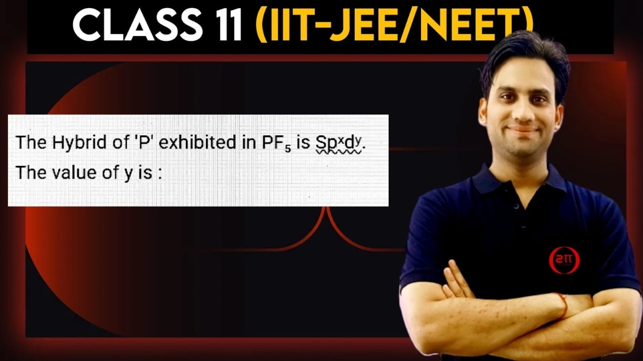 The Hybrid of 'P' exhibited in PF₅ is Spˣdʸ. The value of y is :