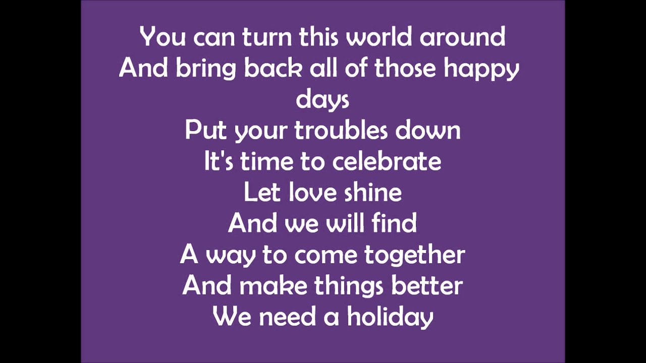 Madonna Holiday Lyrics