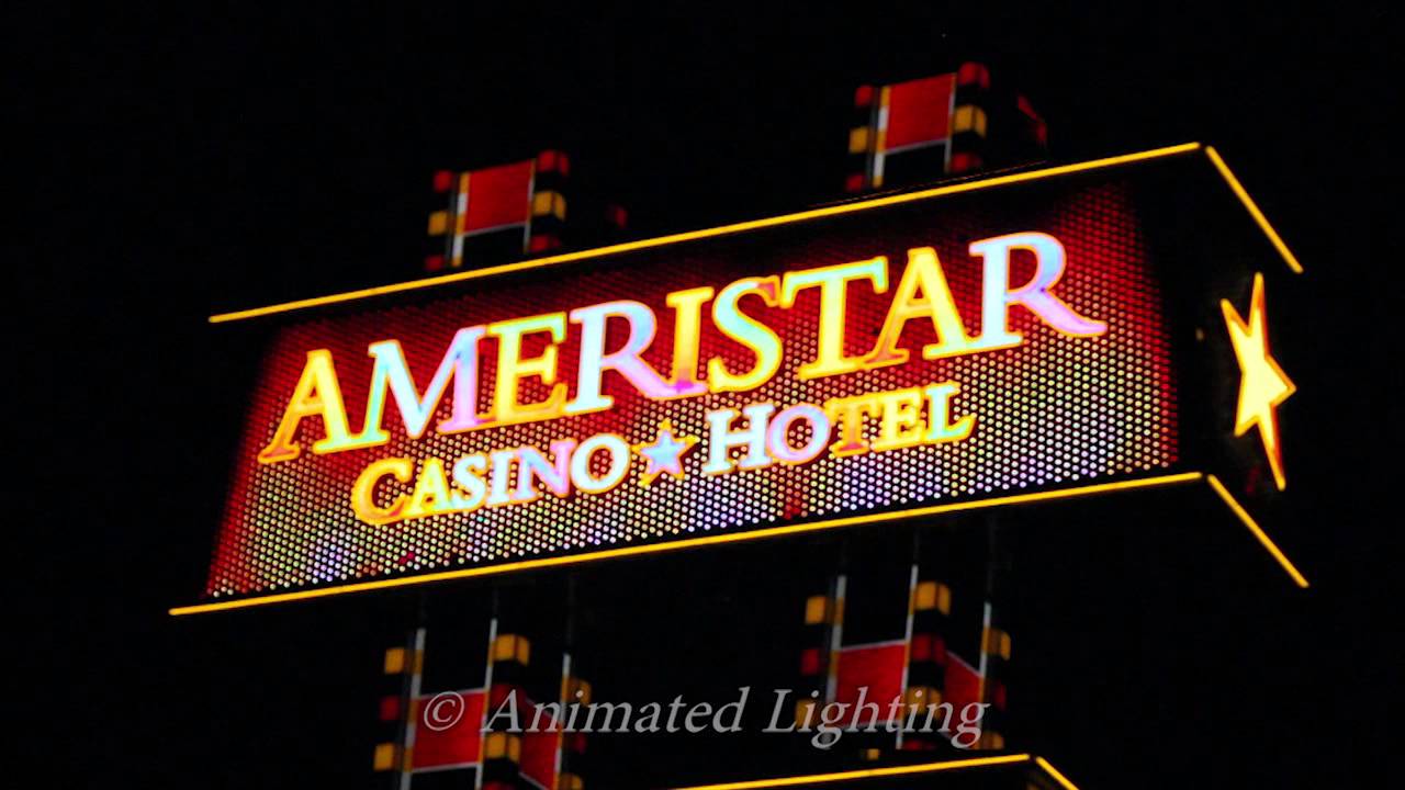Animated Lighting Sign at Ameristar Casino