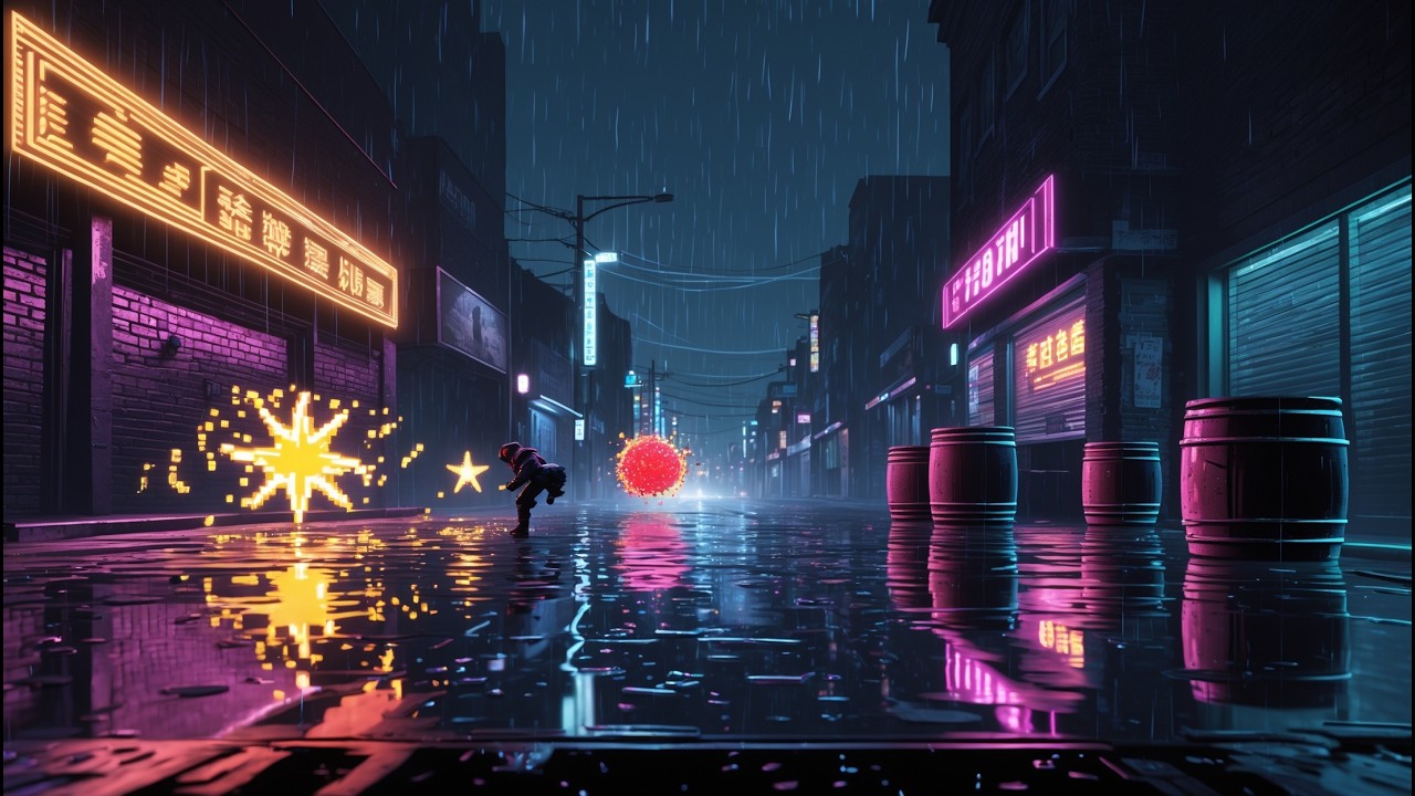 Cyberpunk 16-Bit Arcade Action Music ⚡ Retro Workout Gaming Vibes