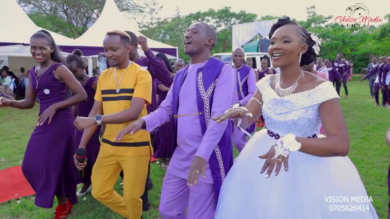 ALEX KASAU KATOMBI-KWI KYATHI  PERFOMING AT CHARLES & JANET WEDDING