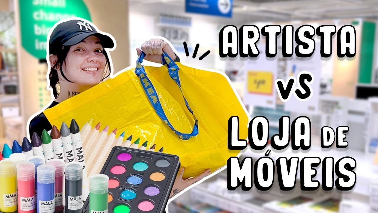 DESENHANDO APENAS COM MATERIAIS DA LOJA DE MÓVEIS - SERÁ QUE FICOU BOM?