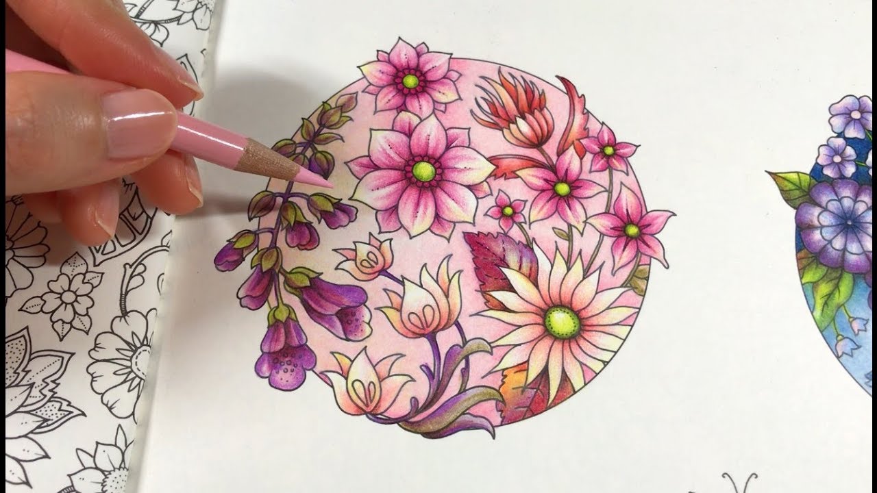 BASIC FLOWERS COLORING | Blossom 3/4 - World of Flowers by Johanna Basford