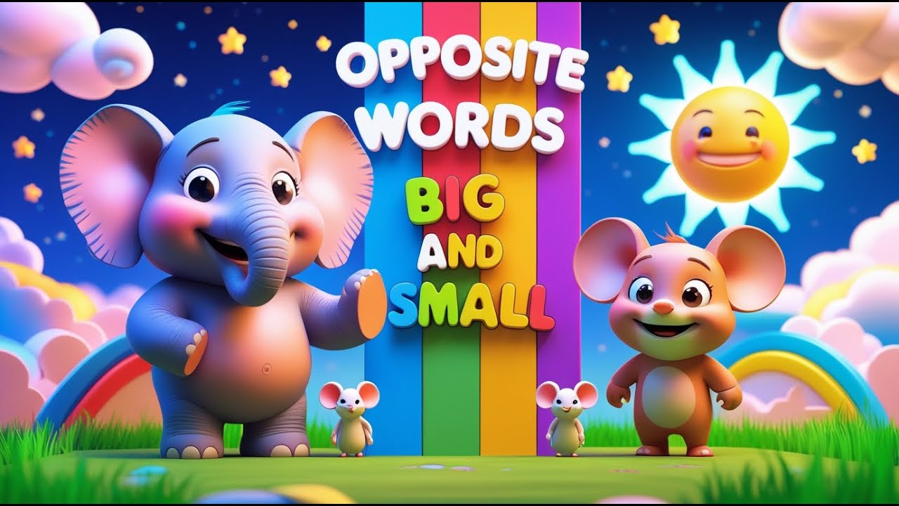 Learn opposites | Opposites words for kids | @goochiegoochiegoo