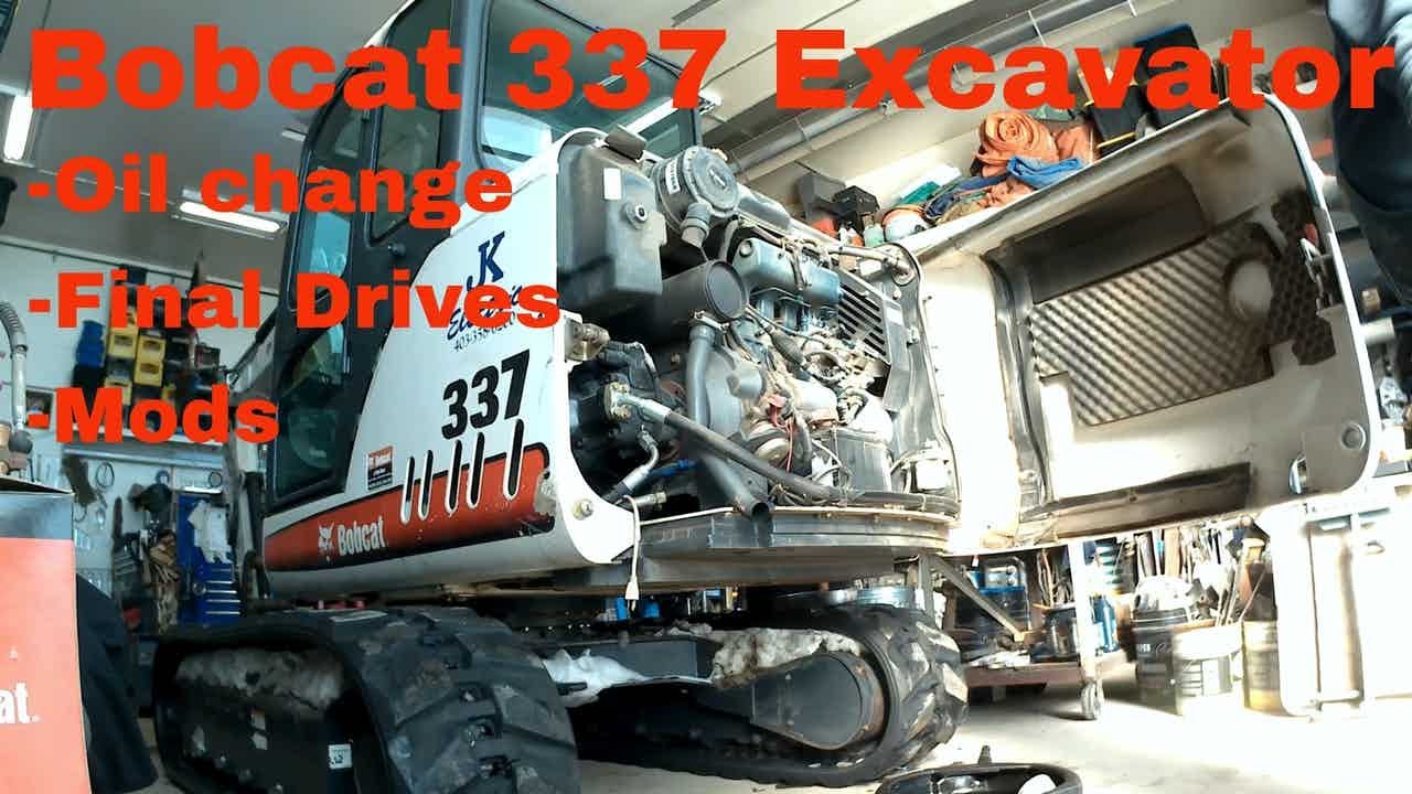 Bobcat 337 Excavator - oil change - planetarys - etc