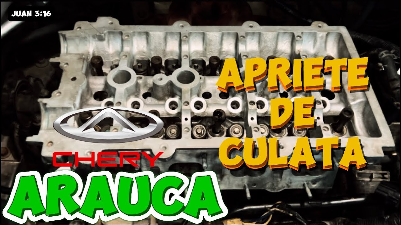 TORQUE DE LA CAMARA DEL CHERY ARAUCA, CHERY FACE, CHERY X1