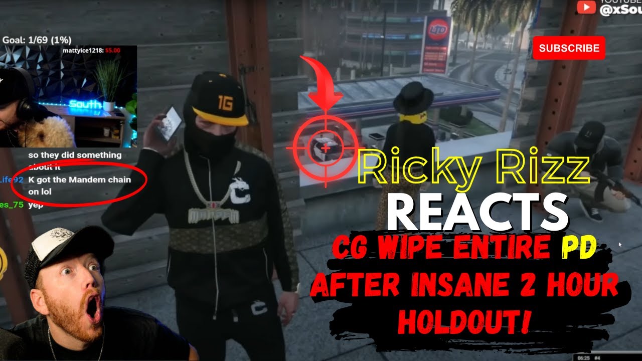 Ricky Rizz Reacts to CG wiping ENTIRE PD after the most INSANE 2 hour HOLDOUT! 😮‍💨 (ALL POVS) #gtarp