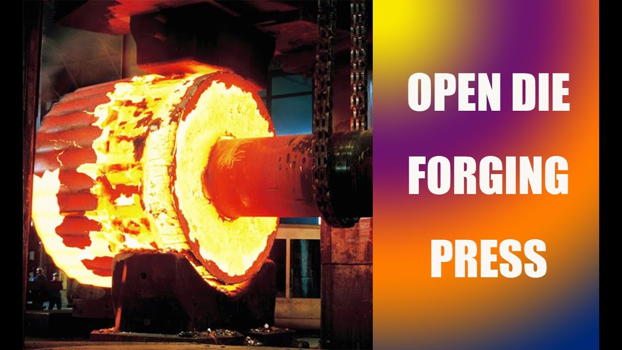 Hydraulic open die forging press