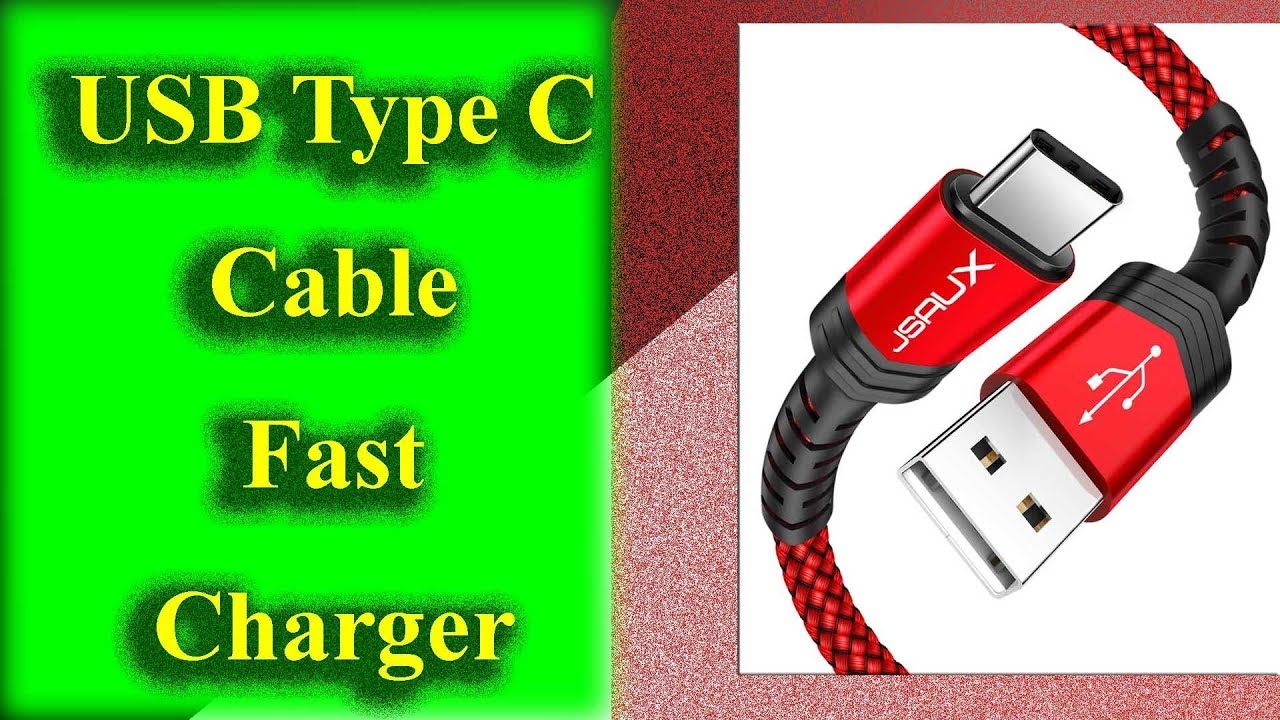 USB Type C Cable Fast Charger | Nylon Braided USB C Cable compatible Samsung Galaxy S10 S9 S8 plus