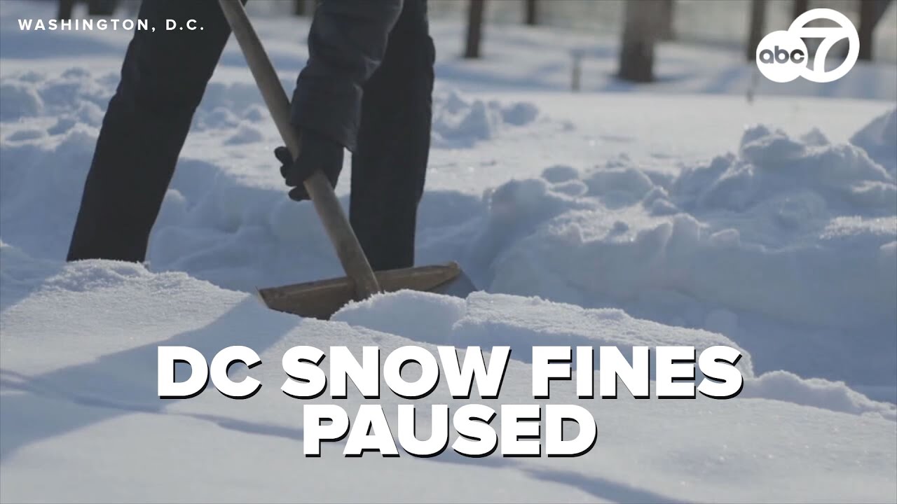 Snow cleanup continues in DC as city suspends fines