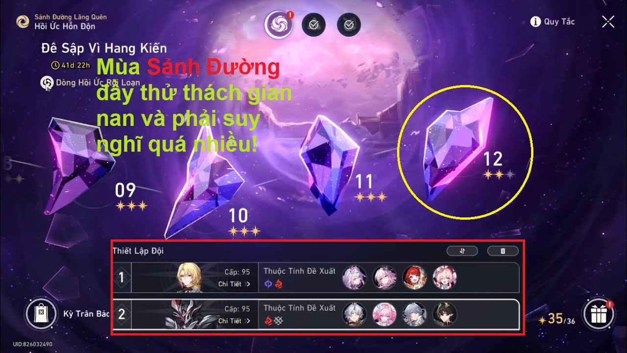 Honkai Star Rail - Đi đánh sảnh đường mùa 3.8, tầng 12 đầy khó khăn, trật vật và gian nan!