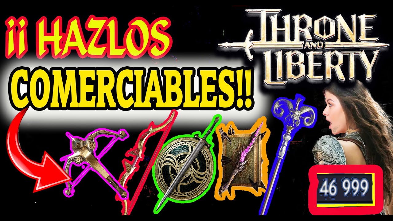 ✅Como Poner EQUIPO Y ARMAS en la Casa de SUBASTAS Throne and Liberty