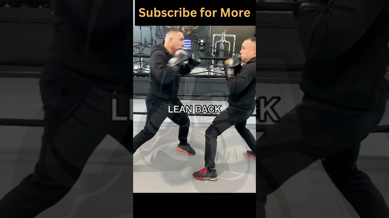 Boxing's Knockout Technique | Execute the Perfect Lean Back Counter #boxing #fight #boxingtraining