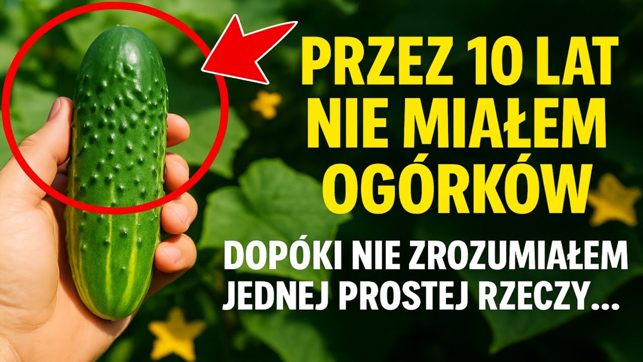 Przez 10 lat nie miałem ogórków, DOPÓKI nie zrozumiałem jednej prostej rzeczy…