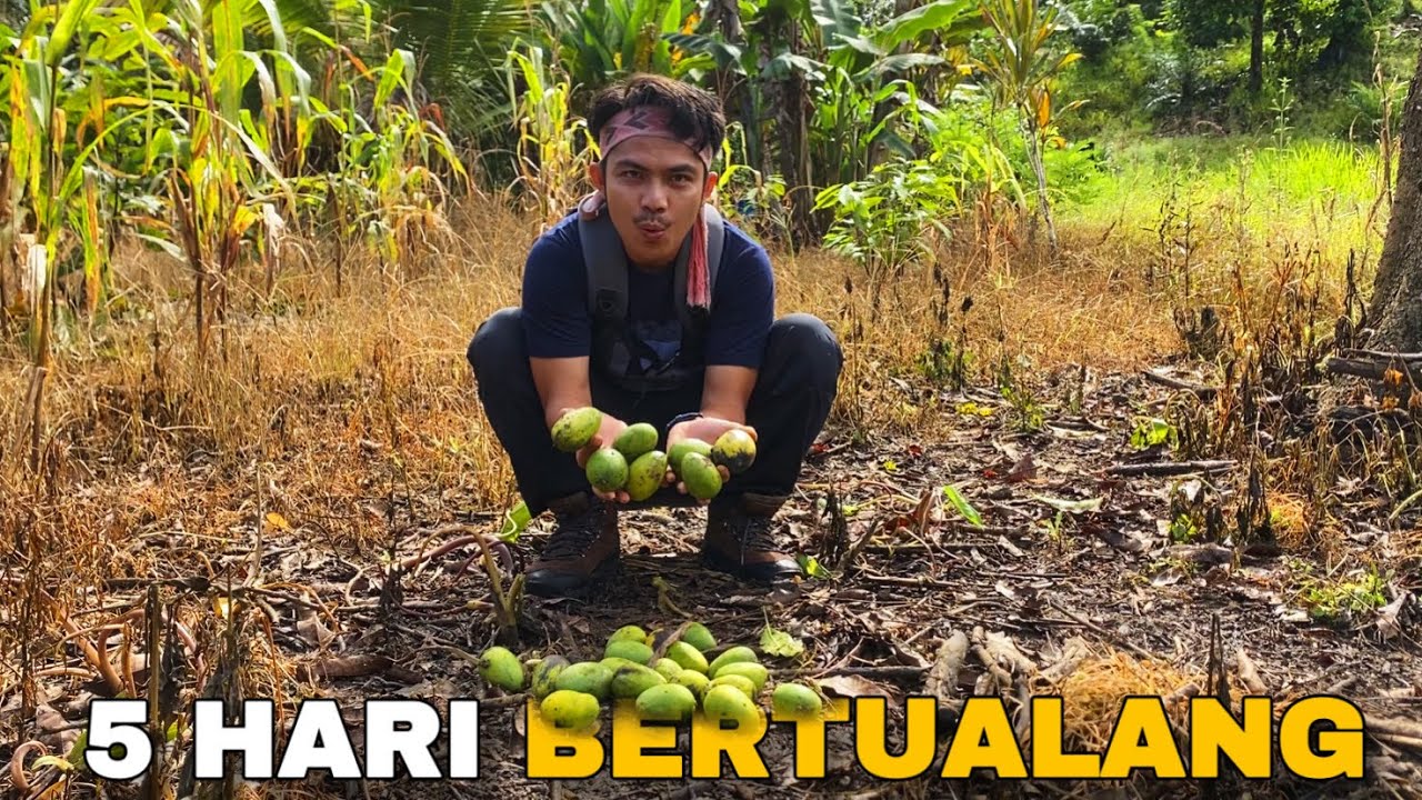 5 Hari bertualang,pasang jerat dan mencari buah langka 🔥🔥#kinsurvive