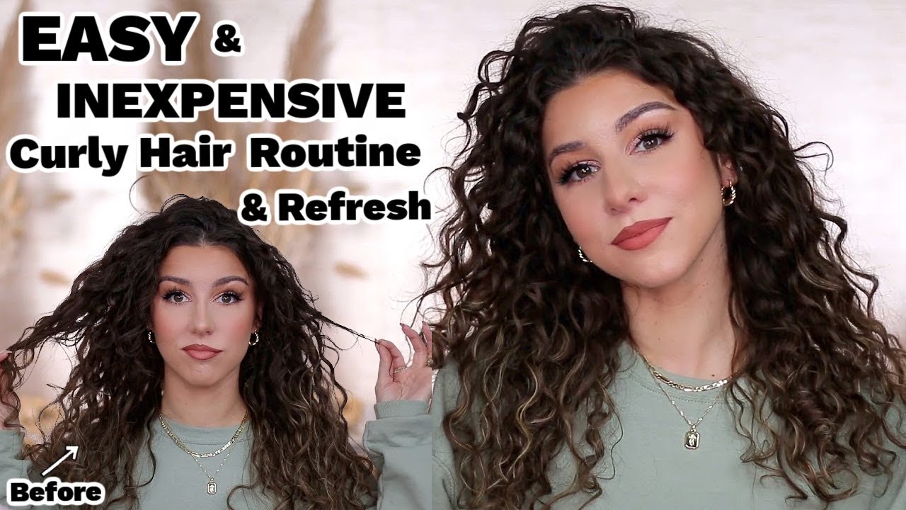 EASY | BEGINNER CURLY HAIR ROUTINE | 2C & 3A CURLS | Day 2 curls