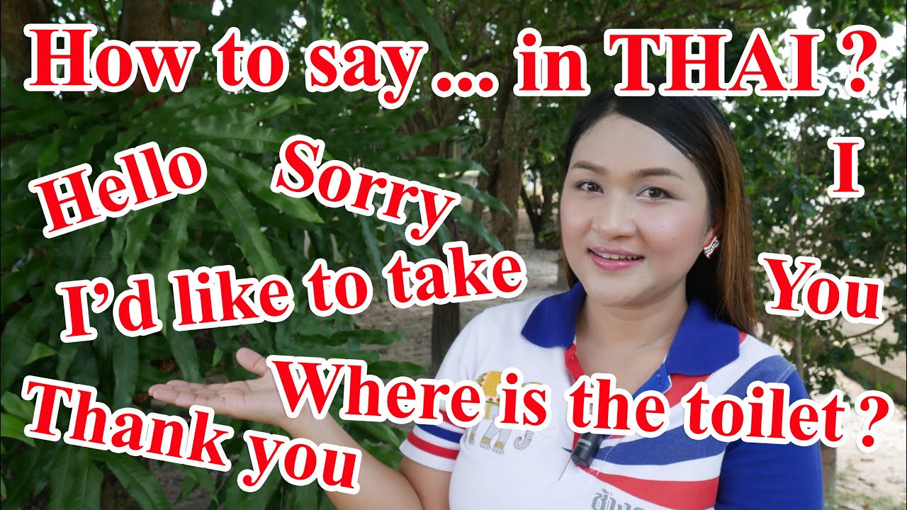 How to say Hello, Thank you, Sorry, Order food, Toilet in Thai | Learn Thai by NATTO
