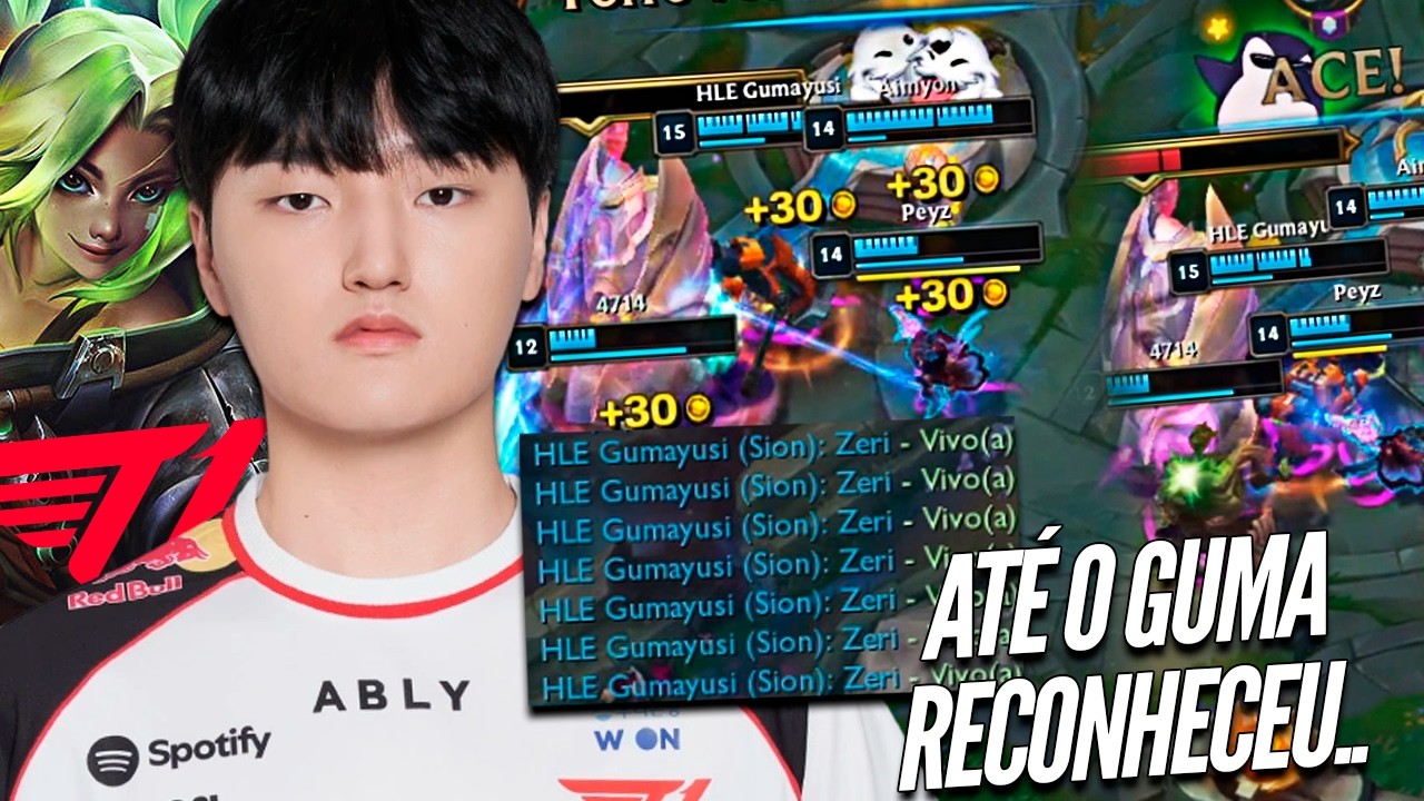 ATÉ O GUMAYUSI RECONHECEU QUE O T1 PEYZ É INSANO, UM ANIMAL DE ZERI