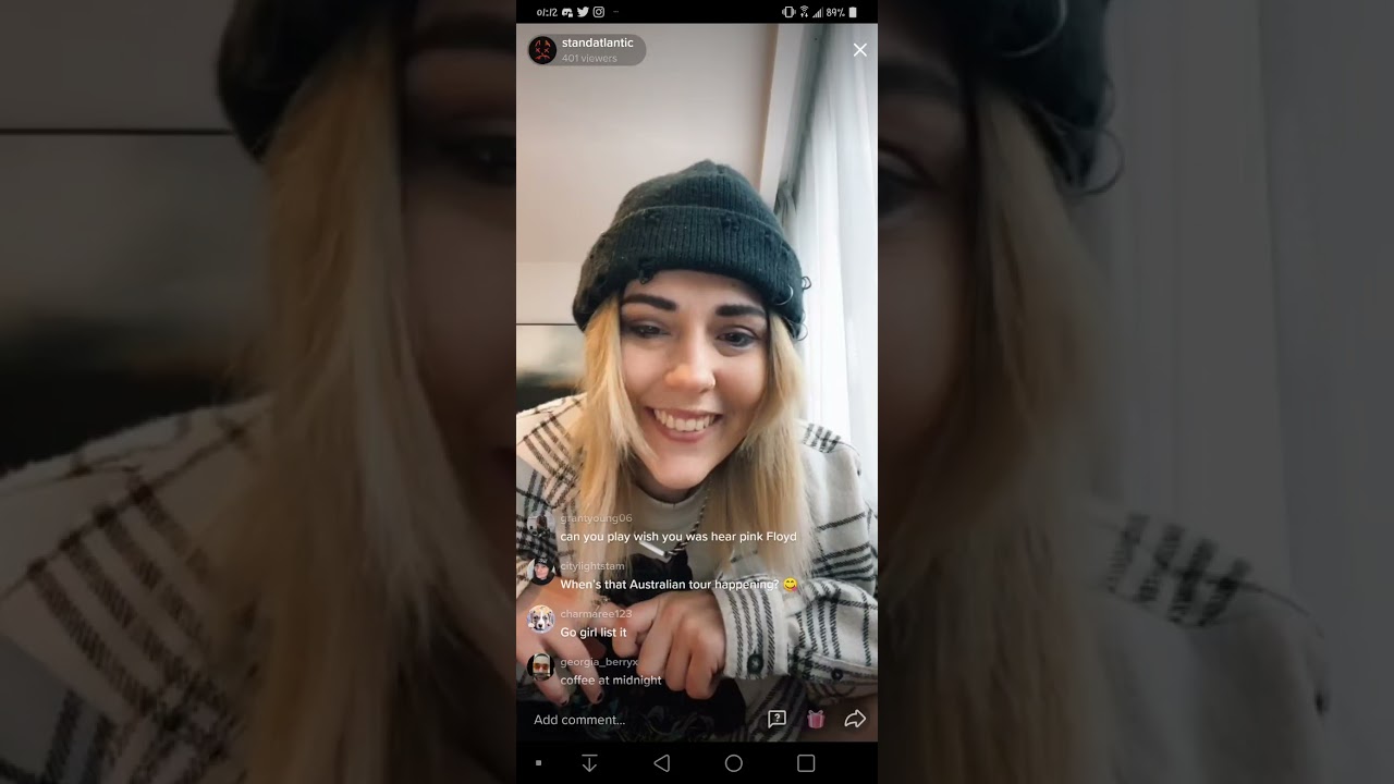 Bonnie Fraser Tiktok Live 10/12/21
