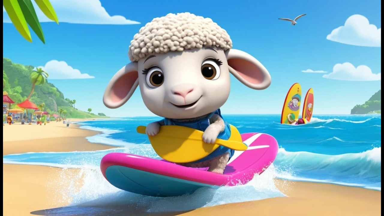 Baa Baa Sheep fait du surf 🐑🏄‍♂️