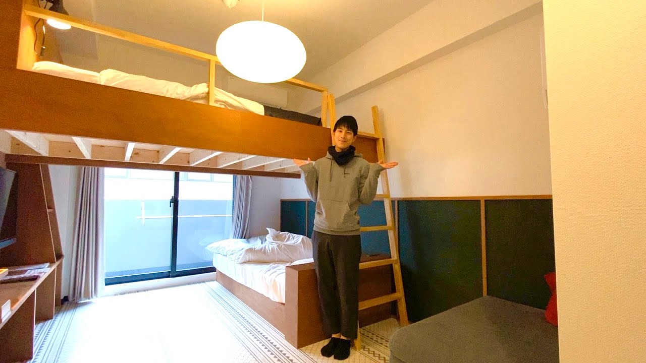Loft Room Tour | A Hotel in Osaka, Japan