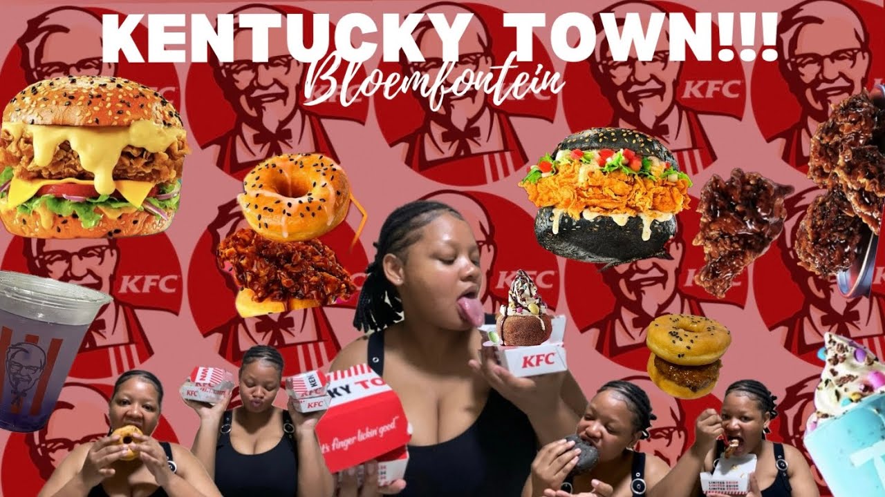 KENTUCKY TOWN IN BLOEMFONTEIN!! 🍔🍟 #kfc #southafricanyoutuber #foodreview