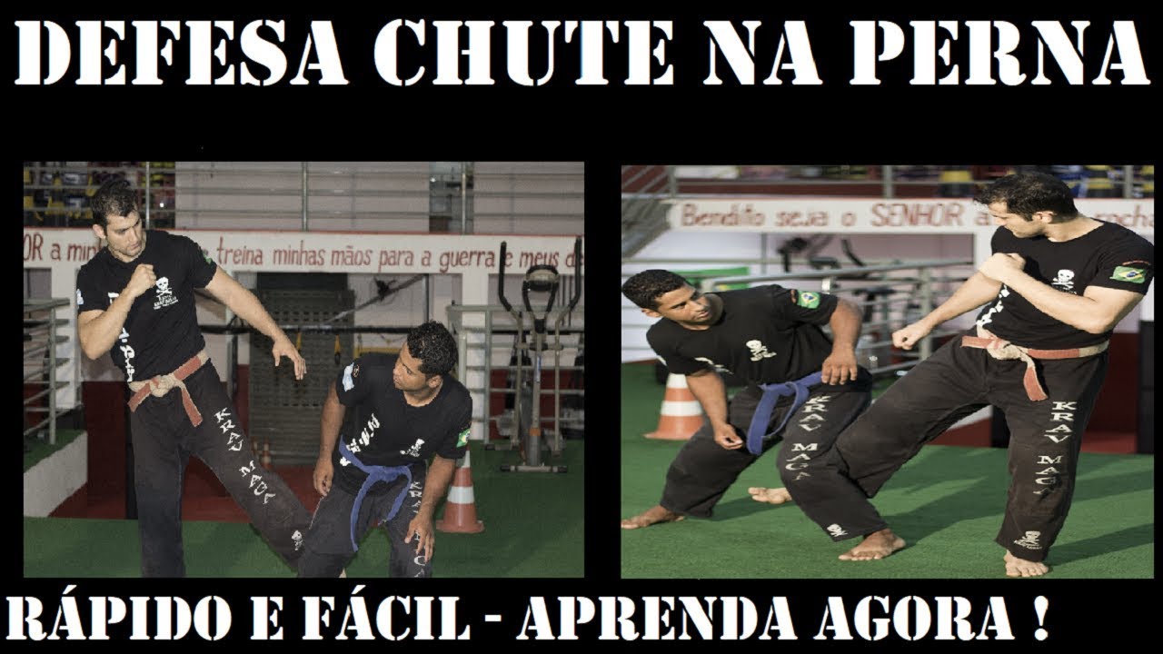 DEFESA DE CHUTE NA PERNA - COMO DEFENDER UM CHUTE NA COXA - DEFESA PESSOAL KRAV MAGA