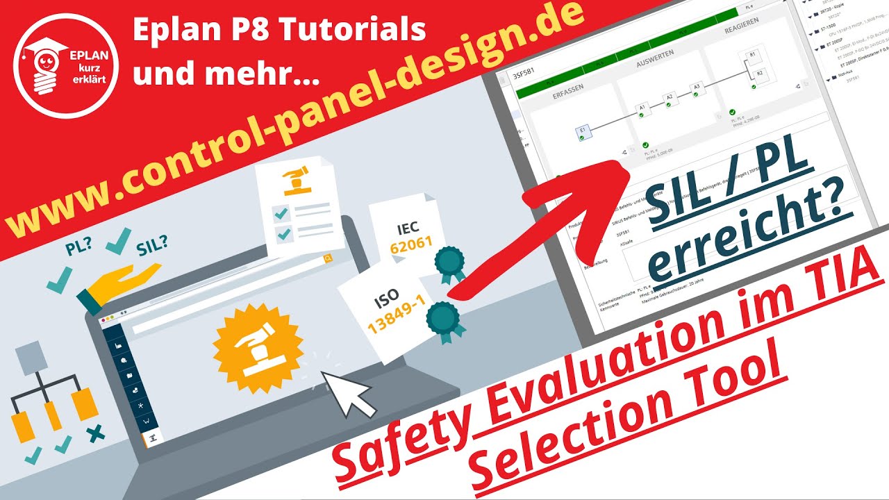 SIL / PL erreicht? Mit Safety Evaluation im TIA Selection Tool von SIEMENS kannst du das überprüfen.