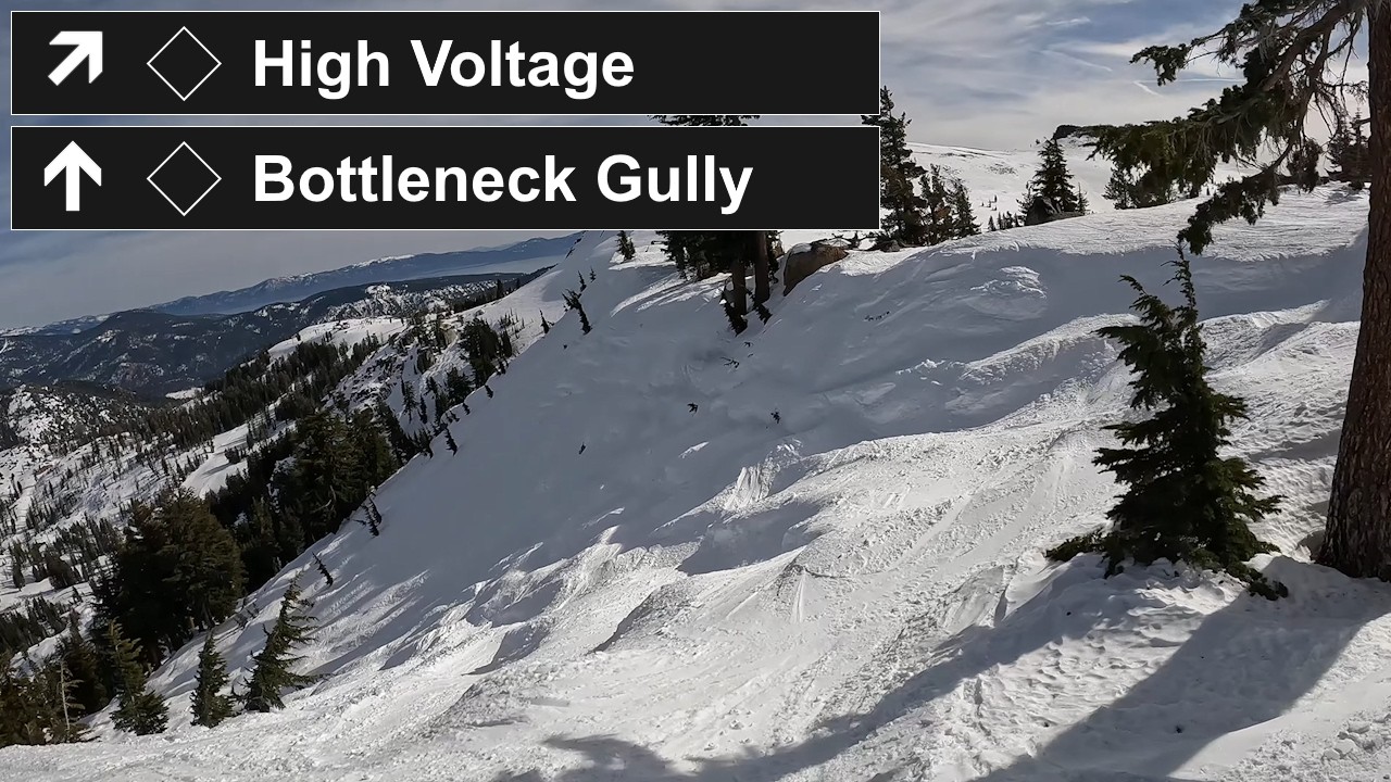 Palisades Tahoe, CA - ◊ High Voltage to Bottleneck Gully (1-31-26) [4K]