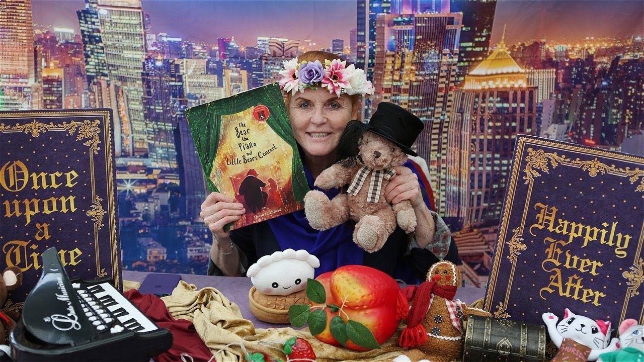 Sarah Ferguson reading The Bear, the Piano and Little Bear's Concert by David Litchfield