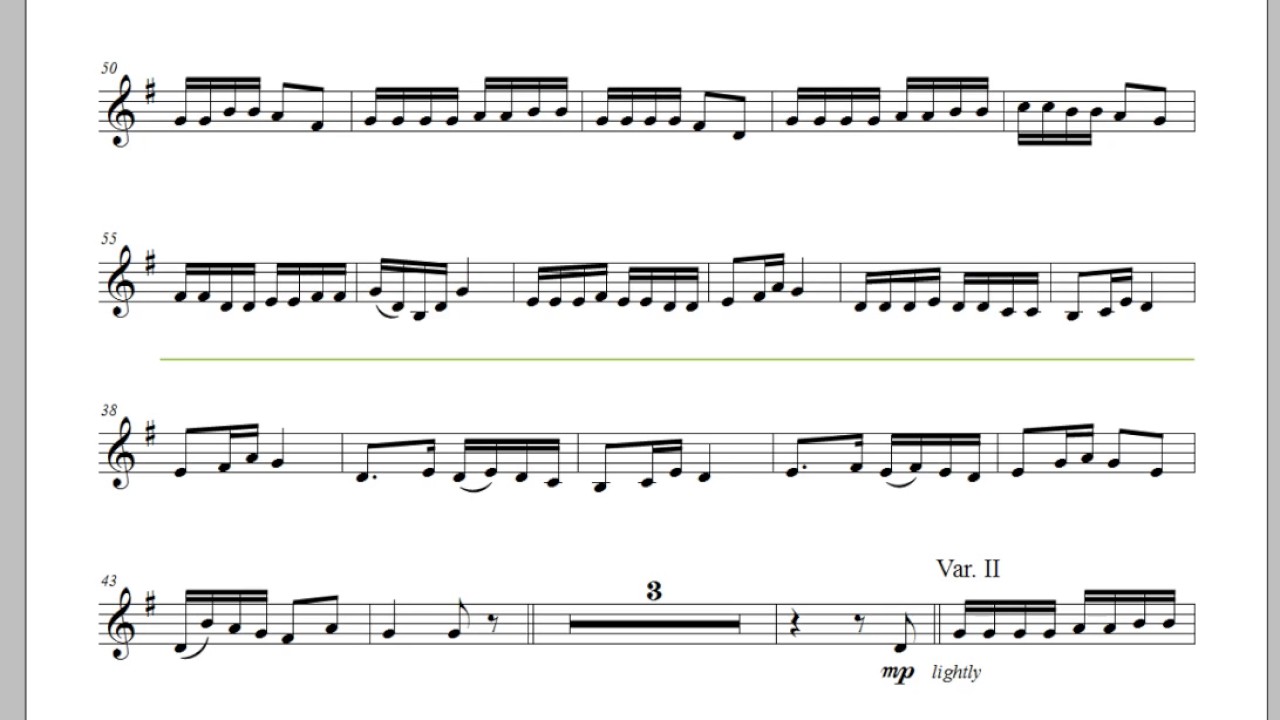 Yankee Doodle Theme and Variations for Trumpet - arr Mark F. Adler