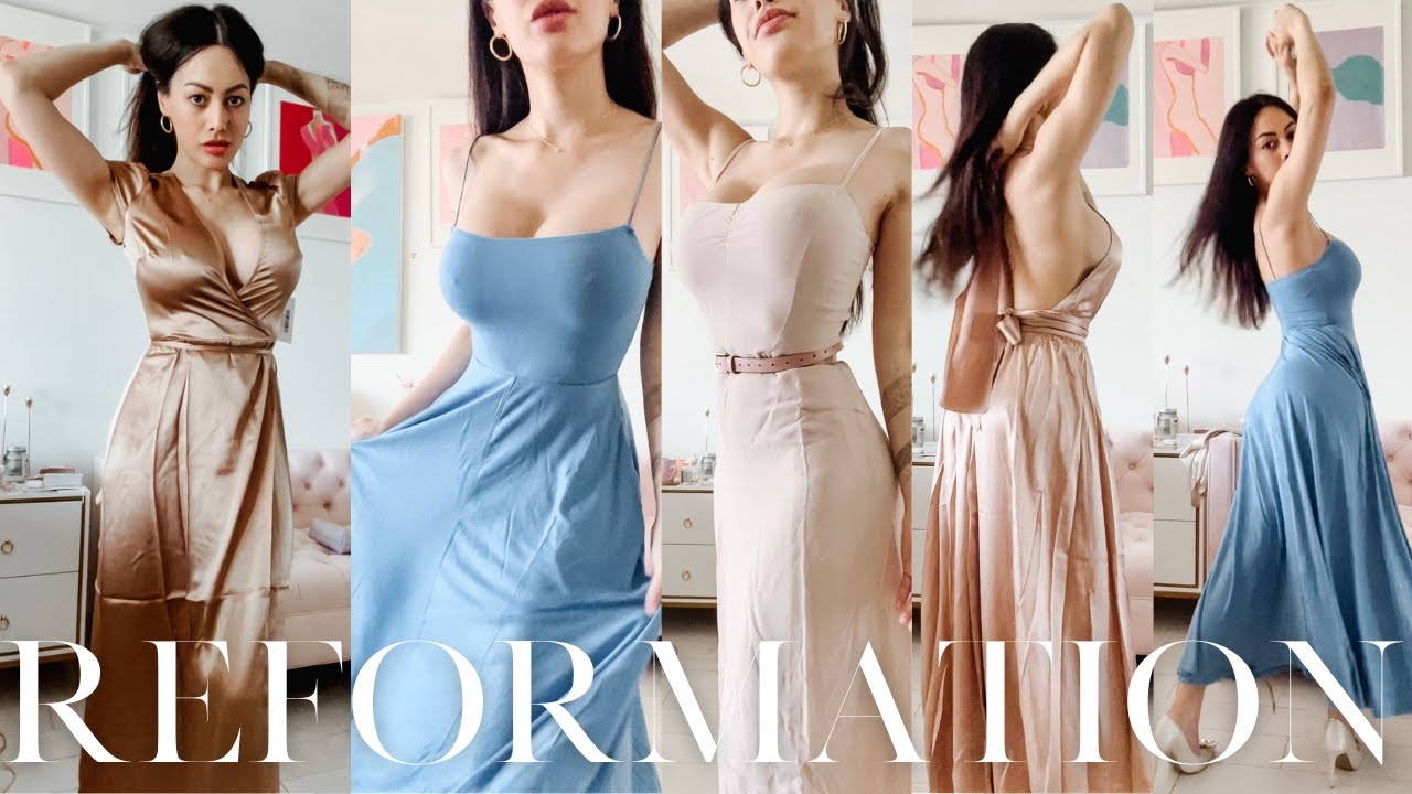 Reformation Silk Dress Try On Haul & More! | Sustainable Luxury Brands
