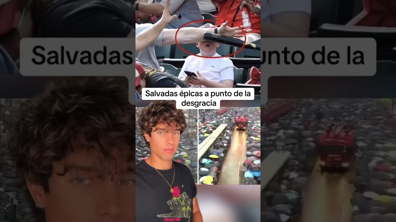 Salvados por poco, y pillados por la c&aacute;mara