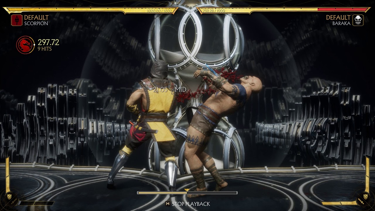 Mortal Kombat 11 [MK] Scorpion Burning Specter : Using Non-Amplified Hellport to Extend Combos