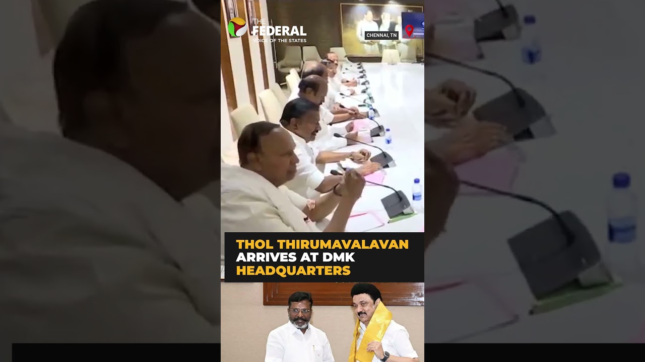 VCK Chief Thol Thirumavalavan holds seat-sharing talks with DMK