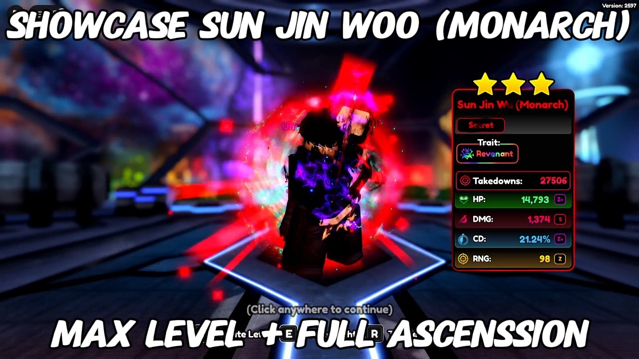 Showcase Sun Jin Woo (Monarch) - ANIME PARADOX !!