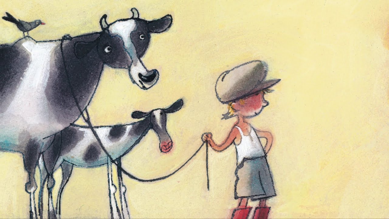 Ted leest voor uit 'Boer Boris gaat naar zee'