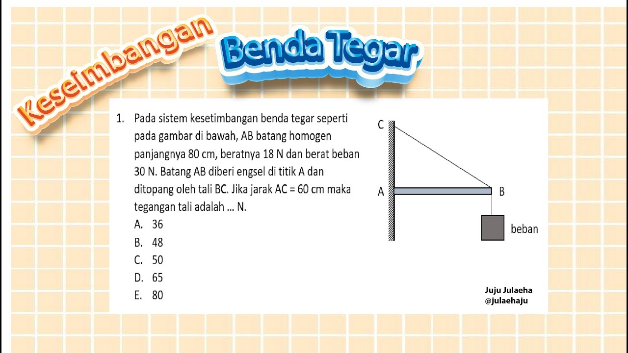 Soal 1 Keseimbangan Benda Tegar || Fisika Kelas 11