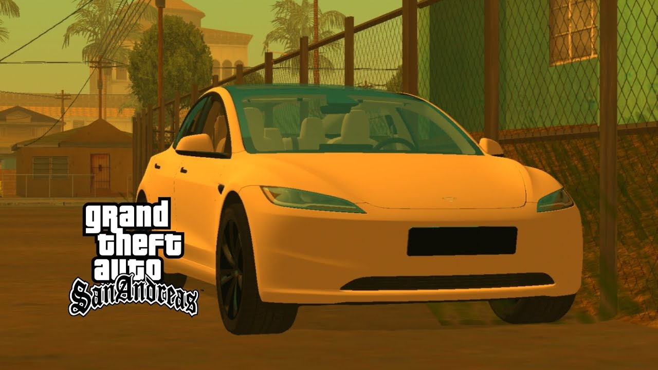 GTA SA - Tesla Model 3 + CCD 2023 | Vehicle car Mods PC/Android